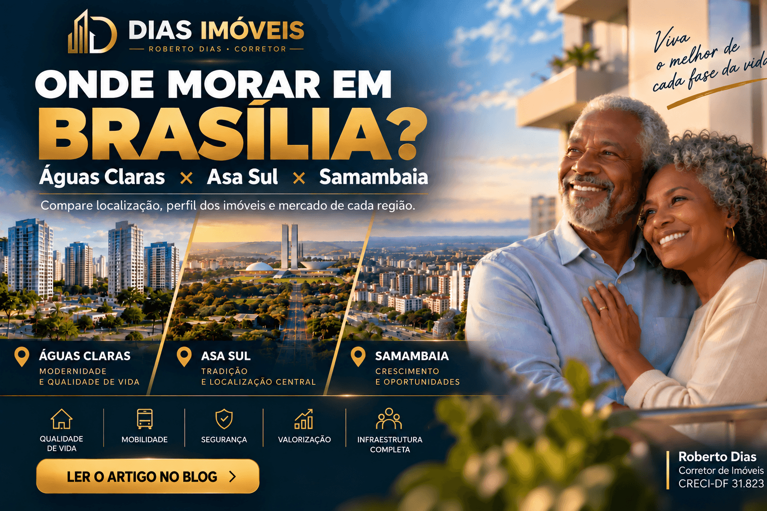 Onde morar em Brasília? Compare Águas Claras, Asa Sul e Samambaia